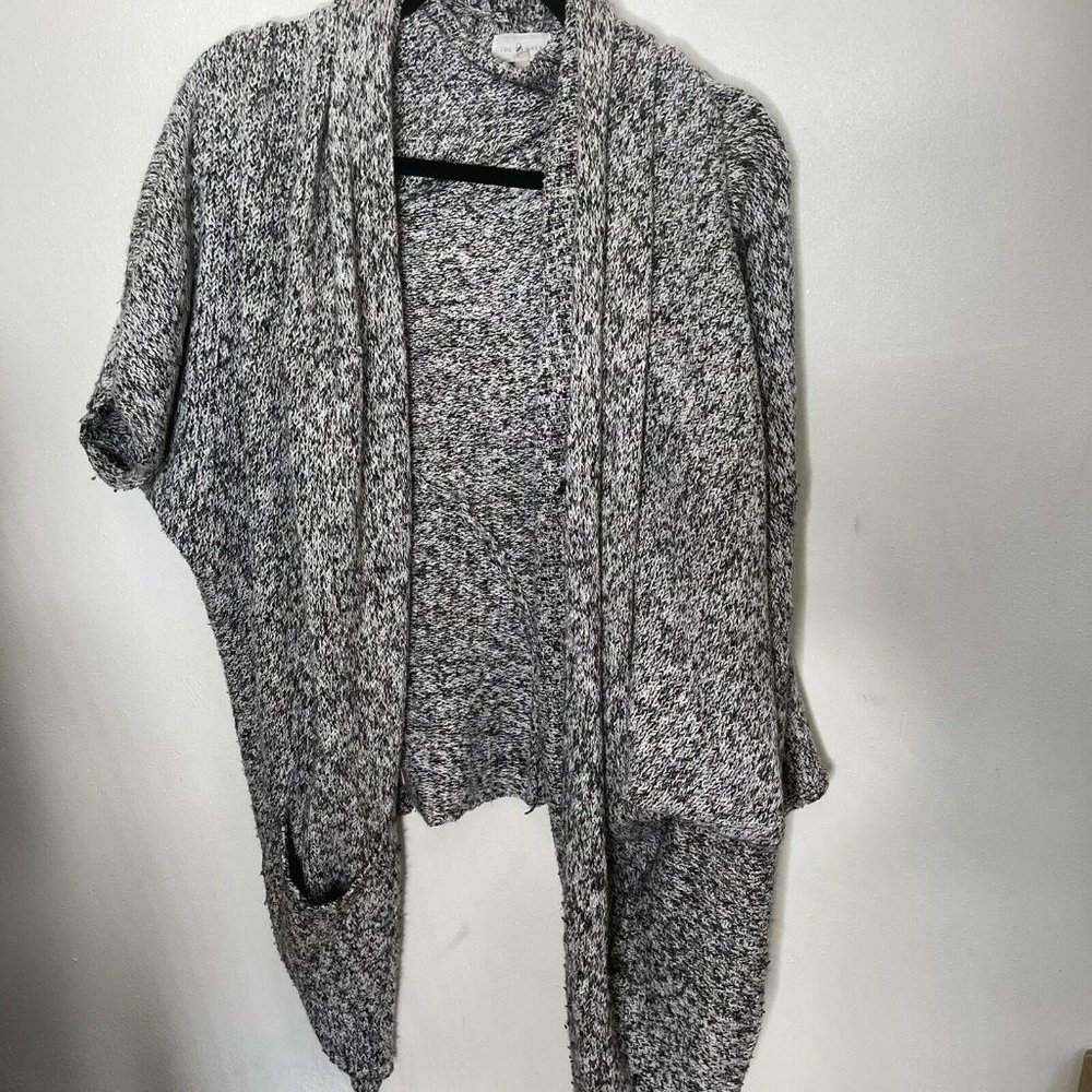 Lou & Grey | Open front knit Cardigan Gray  Size M